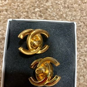 Chanel clip on earrings